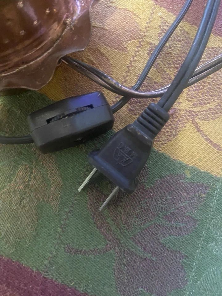 Tinware Solid Copper Light Primitive Punched Pattern - Image 4 of 4