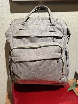  LOVEVOOK Gray Multi-Purpose Backpack Travel Laptop Diaper Work School Carry-On