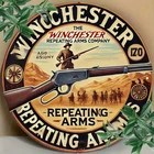 Winchester Replica Vintage Tin Metal Signs- Old West Firearms Decor with Wi