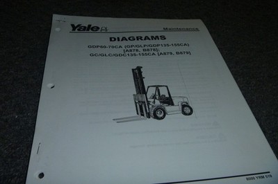 Yale GLP135CA GLP155CA GDP135CA Forklift Elec Hydraulic Wiring Diagram Manual xz