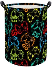 Laundry Basket Baby Hamper Storage Bin for Boys Room Decor Baby Nursery Hampe...