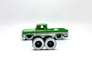 R608 Custom Paint White Wall 1/64 Hotwheels Real Rider # Drag Black 13.5mm Short