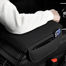 Pu Leahter Car Center Console Armrest Cushion Protector Pad Accessories Black Us Pu Leahter Car Center Console Armrest Cushion Protector Pad Accessories Black Us
