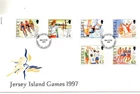1997 JERSEY -  JERSEY ISLAND GAMES FDC FROM COLLECTION V6