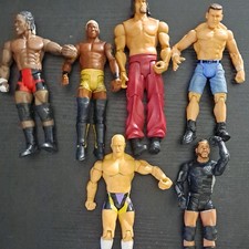 Jazwares Wrestling Action Figures Mixed Lot of 6 Adjustable Plastic 2010
