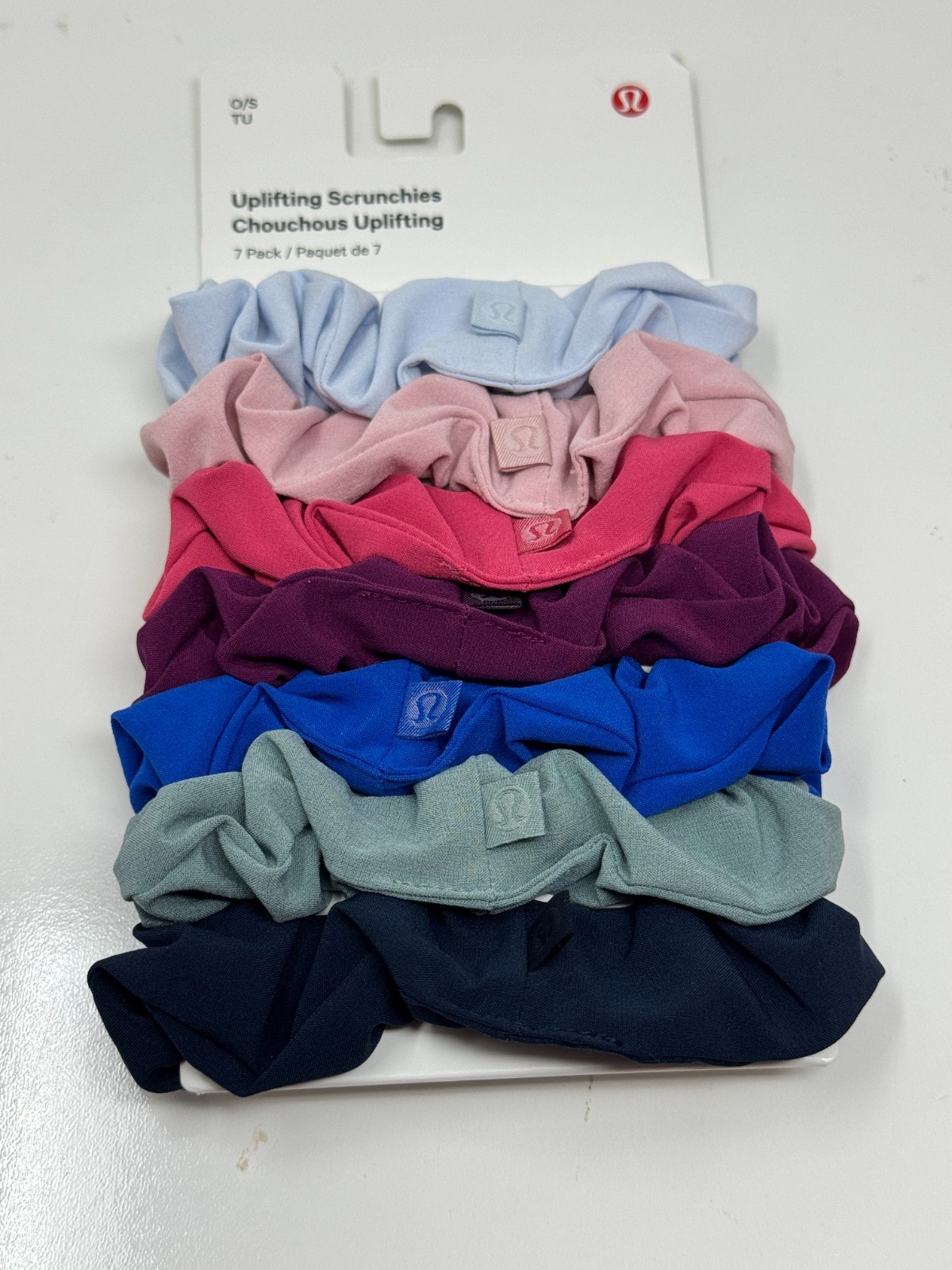 Lululemon Uplifting Scrunchies 7 Pack Hair Ties Multi color One Size