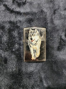 ZIPPO USA Oil Lighter Wolf Black Ice