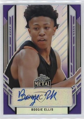 2021-22 Leaf Metal Portrait Purple Rainbow 28/30 Boogie Ellis #PA-BE1 Auto 1u6