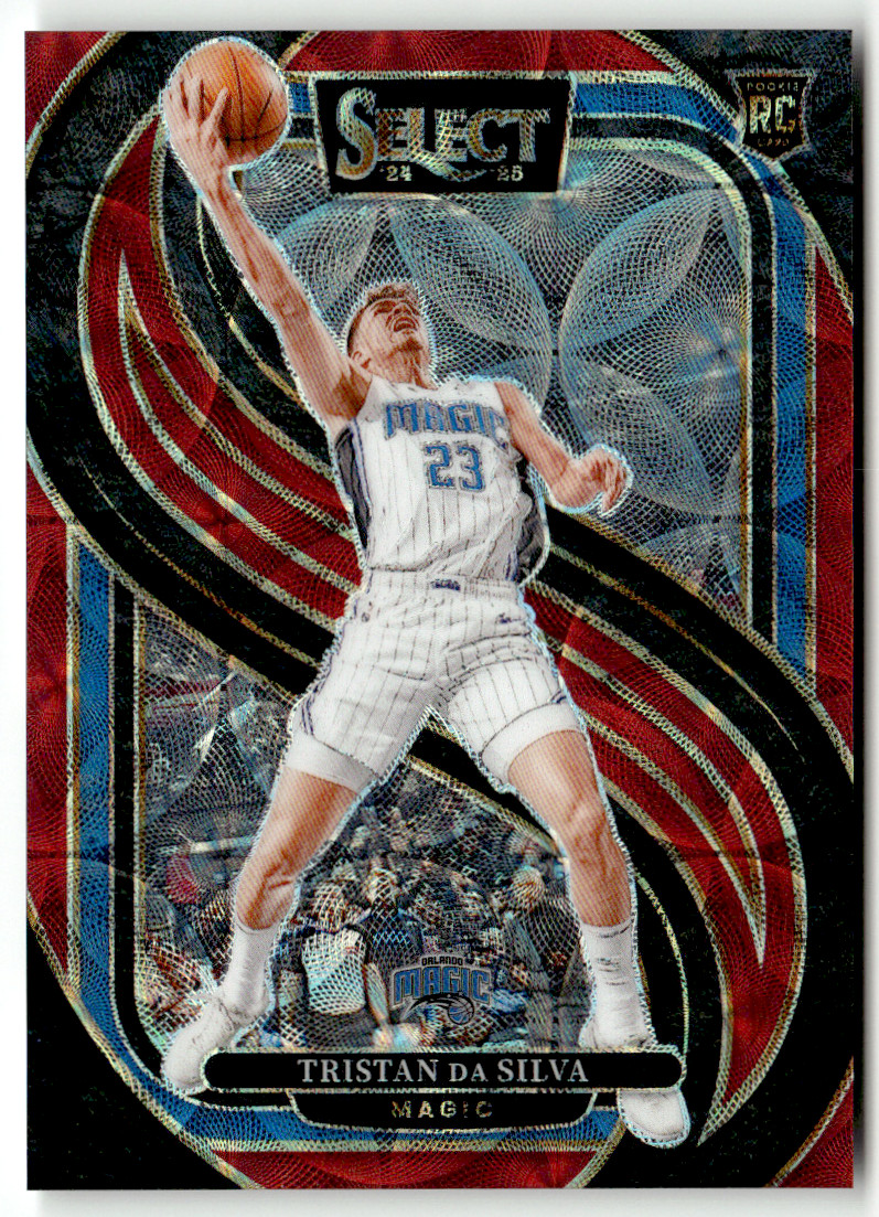 2024-25 Panini Select NBA No. 167 Tristan Da Silva Red Scope Prizm 220/249