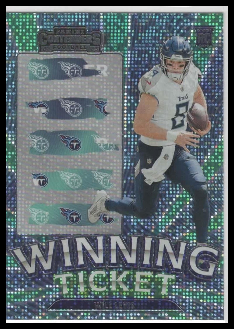 2023 Panini Contenders #20 Will Levis Winning Ticket Silver