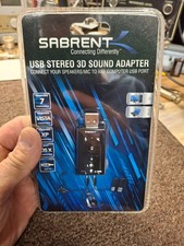 SABRENT USB - SBCV USB AUDIO STERIO SOUND ADAPTER New In Box Sealed Usb2.0 3d St