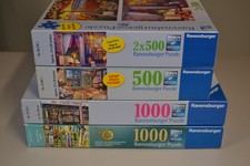 Ravensburger Puzzles 5 -Cozy Retreat, Cabana,  Bathroom-Bizarre/The Book Shop