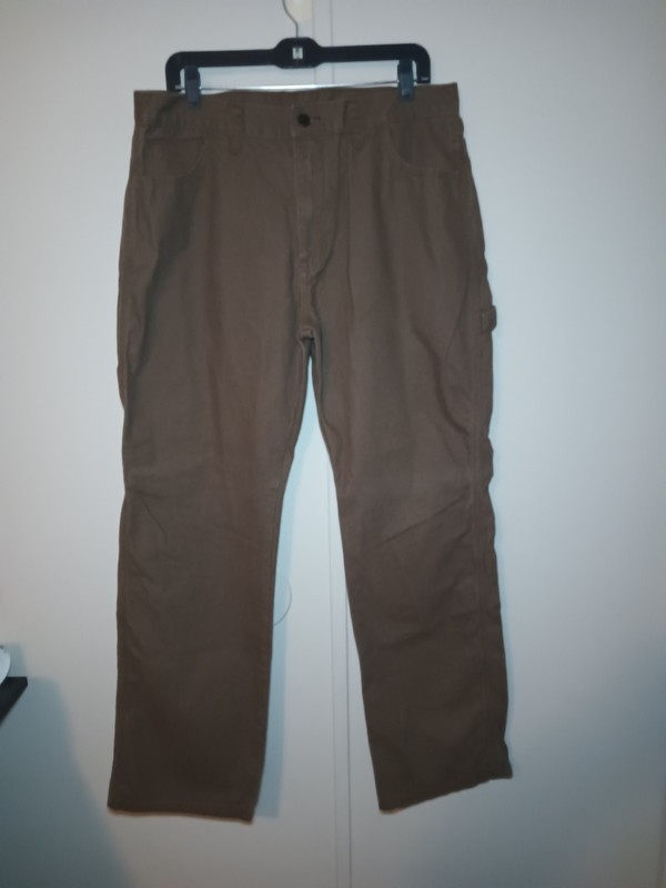 Dickies Genuine Men’s Relaxed Fit Carpenter Workwear Jeans Size 34x32 Brown
