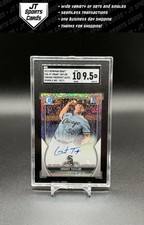 2023 Bowman Draft Grant Taylor CDA-GT 1st Speckle Refractor Auto /71 SGC 9.5