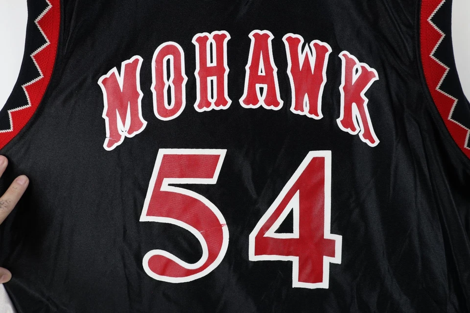Camiseta deportiva de baloncesto mohawk vintage años 90 Wilson para hombre 2XL a rayas geométrica #54 EE. UU. Foto 4 de 4