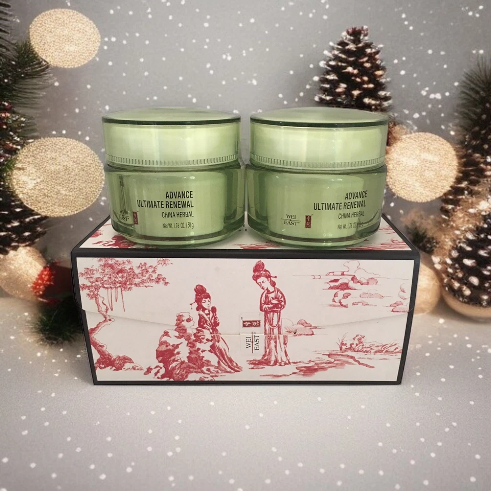 (2) Crema Renovadora Wei East China Herbal Ultimate 1,74 OZ con Caja de Regalo - RETIRADA Foto 3 de 4