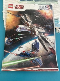 Lego Star Wars 7259 ARC-170 Starfighter 2005 Retired Incomplete w/ Manual
