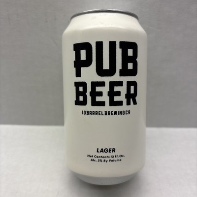 Rare 10 Barrel Brewing Co Pub Beer CAN Draft TAP HANDLE Marker KEGERATOR Lager