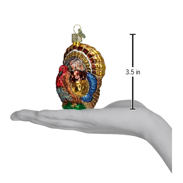 Old World Christmas TOM TURKEY (16015) Glass Ornament w/OWC Box