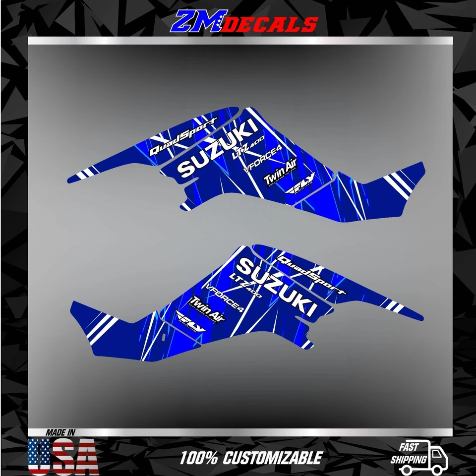 suzuki ltz 400 wrap grafik aufkleber kit decals quad 2003 bis 2008 ltz400 kfx400 - Bild 2 von 4