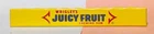 Vintage Wrigley's Juicy Fruit Chewing Gum Tin Metal Display Rack Header Sign NOS