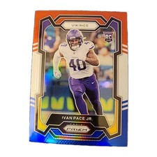 2023 Panini Prizm #366 Ivan Pace Jr. - Red, White, & Blue Prizm