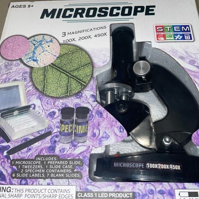 STEM Microscope W/ Slides, Specimen Containers And More