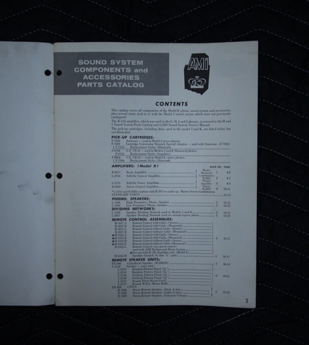 Automatic Music, Inc. Sound System Components and Accessories Parts Catalog - Picture 2 of 5