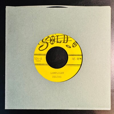 THE DELTAS - LAMPLIGHT / SHARE YOUR DREAM - 1957 Doo Wop Grp. RE 45rpm. EX