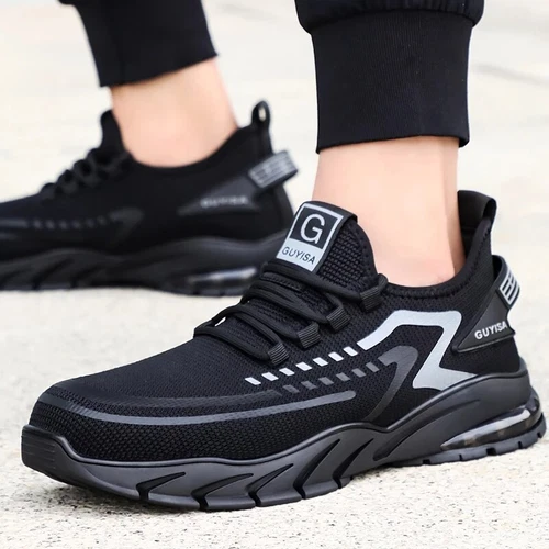 Damen Sicherheit Arbeit Turnschuhe Leicht Atmungsaktiv Stahlkappe Schuhe Rutschfest - Bild 6 von 15