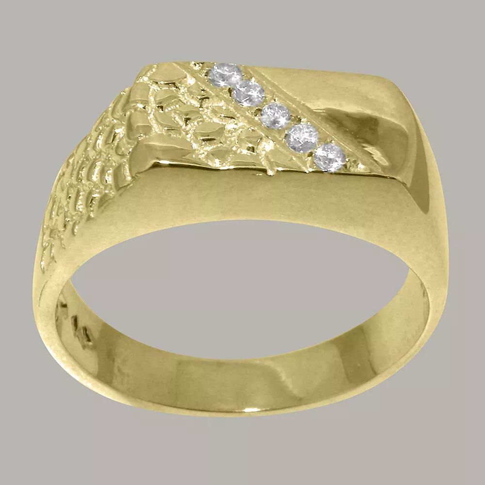 Mens gold ring 18ct outlet