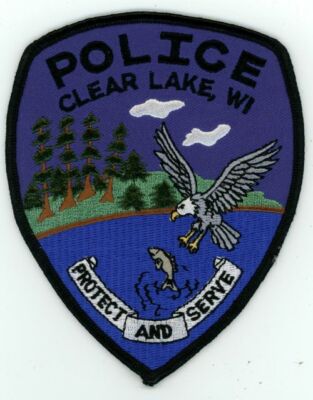 WISCONSIN WI CLEAR LAKE POLICE NICE SHOULDER PATCH SHERIFF | eBay