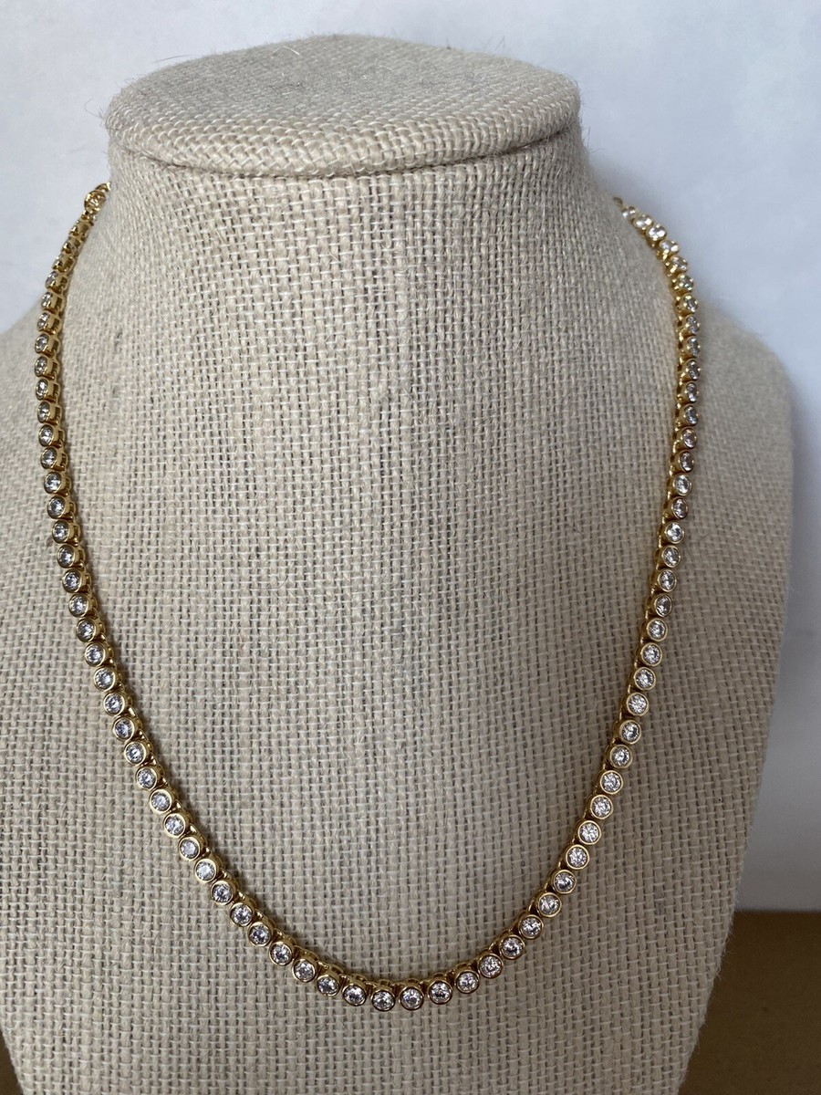 Madewell The Tennis Collection Bezel Set Gold Tone Crystal