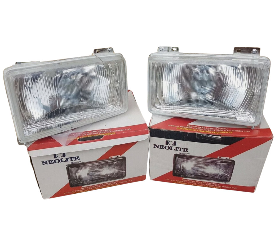 Phare avant Citroën C25 en verre trempé haut de gamme bloc optique double pour restauration