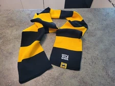 Black & Yellow 100% Acrylic Scarf BUFFALO WILD WINGS
