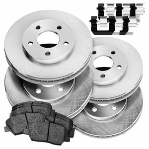 Fit 2016-2017 Honda Accord Front Rear Sport Blank Brake Rotors+Ceramic
