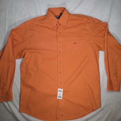 Resistol Rodeo Gear Orange Peach Button Up Shirt Mens Medium NWT