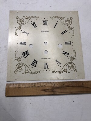 Vintage Herschede Starkville Germany Westminster Wall Clock Face PARTS REPAIR