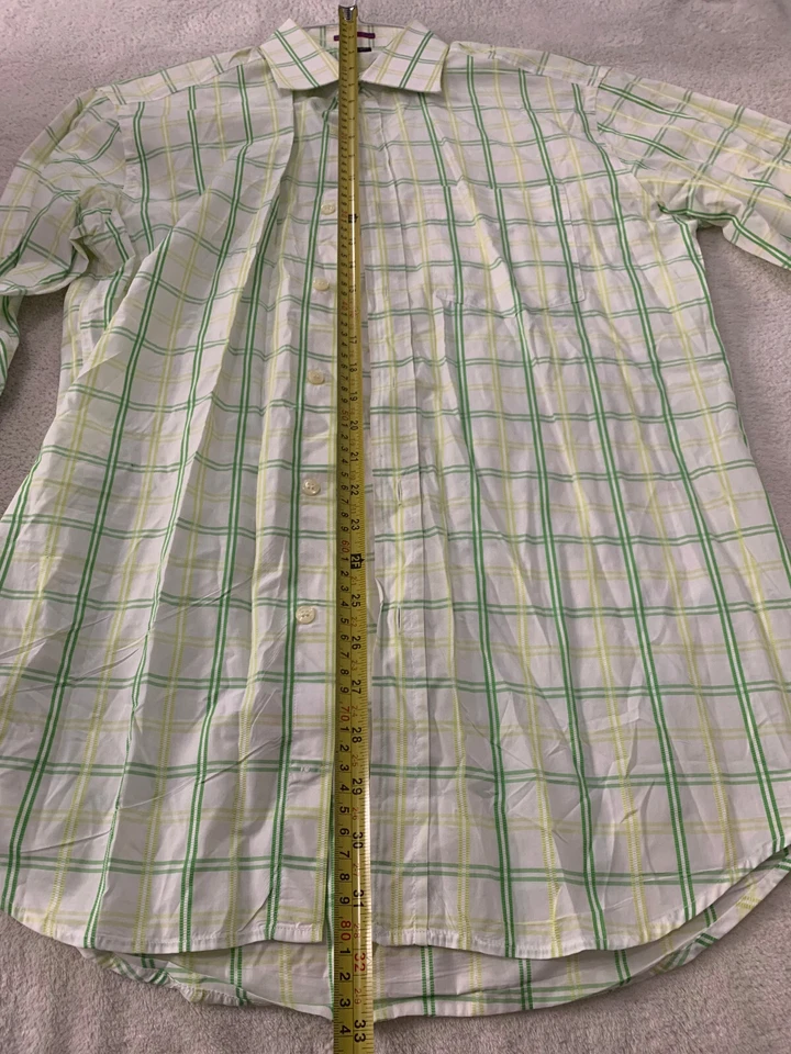 Camisa Paul Smith Hombre 16/38 Verde Cuadros Vestido Abotonado Adulto Foto 3 de 4