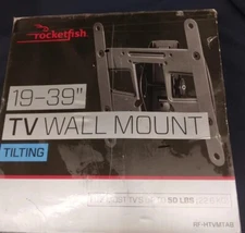 Rocketfish Tilting TV Wall Mount for Most 19" to 39" TVs - Black RF-HTVMTAB