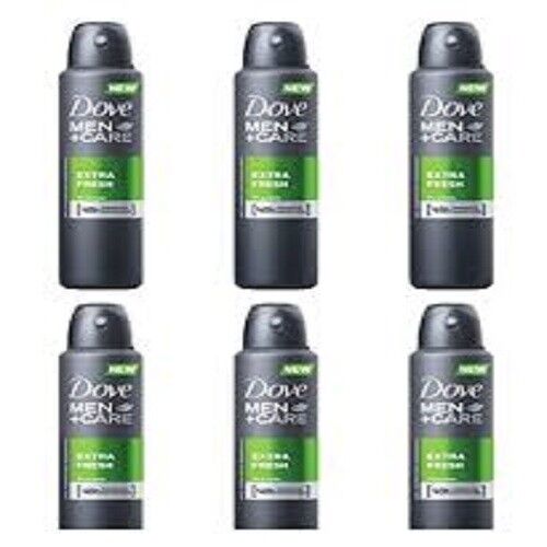 6 X Dove MEN + CARE Extra Fresh SPRAY Deodorante Corpo Uomo MEN+CARE maschile - Foto 1 di 1