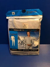 Therma Tek 2 piece Long Johns Men XL Grey