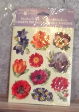 American Greetings Mother’s Day Floral Stickers 1 page Forget Me Not 62824 B9