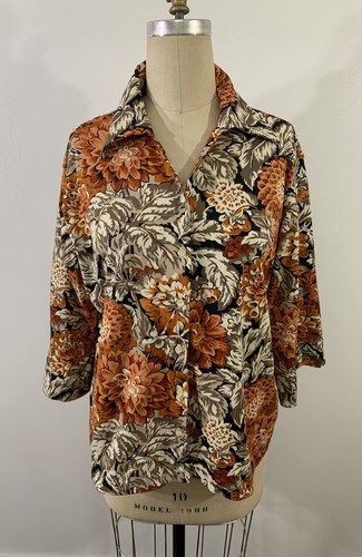 Vintage Top 1970s Wildflower XL