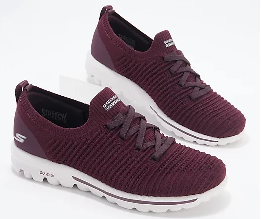 Skechers go walk 4 burgundy cheap