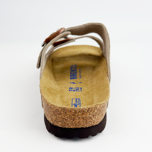 Sandali Birkenstock Arizona taupe morbidi plantare pelle scamosciata donna e uomo - Foto 7 di 11