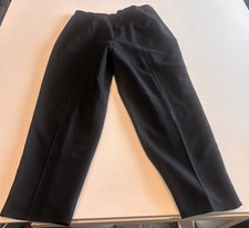 Talbots Petites Black 100 Wool Lined Dress Pants Women  s Classic Fit Trousers