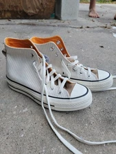 Converse Men Chuck 70 Hi Hickory Stripe Egret/Sand A00473C