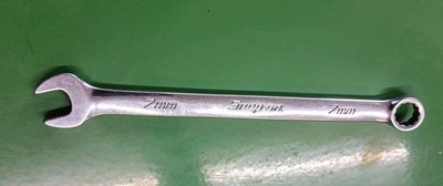 Snap-on Tools 7mm Metric 12pt Short Length Chrome Combo Wrench OEXM7B USA