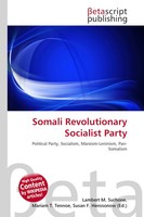 Lambert M. Surhone (U. A.) | Somali Revolutionary Socialist Party | Taschenbuch